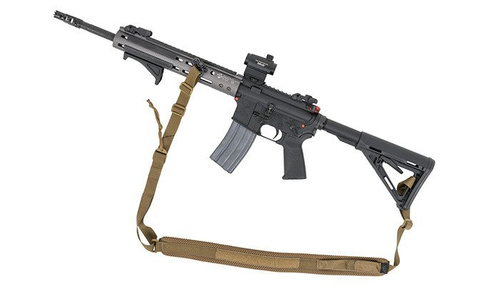 Helikon - Dvoubodový závěs na karabinu - černý - ZW-RFS-PO-01