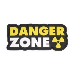 101 Inc - 3D nášivka - Danger Zone - žlutá / bílá - 444130-7332