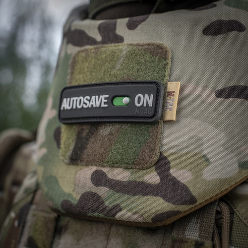 M-Tac - Morale Patch Autosave PVC - 3D - Černá - 51116702