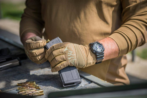 Helikon - Rukavice Range Tactical Gloves Hard® - PenCott WildWood / Coyote - RK-RNG-PO-4511A