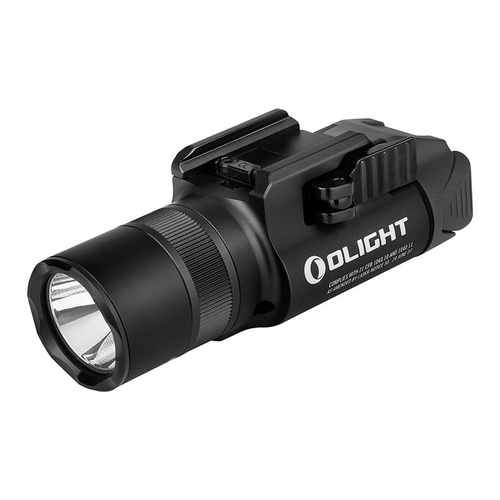 Olight - taktická LED svítilna s laserovým zaměřovačem BALDR Pro R - 1350 lumenů - zelený laser - černá barva
