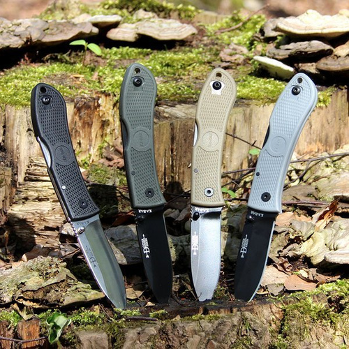 Ka-Bar 4062BL - Zavírací lovecký nůž Dozier - modrý