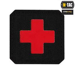 M-Tac - Laserem řezaná nášivka Medic Cross - Cordura 500D - červená / černá - 51122233