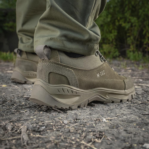 M-Tac - Patrol R Tactical Sneakers - kůže - olivová - 30203901