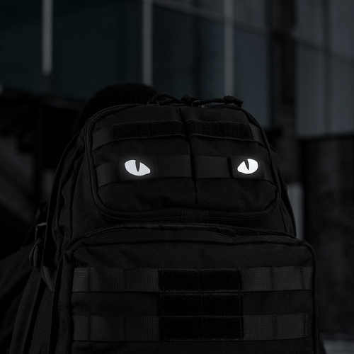 M-Tac - nášivka Tygří oči - 500D Cordura - laserový výsek - reflexní - černá - 51140299