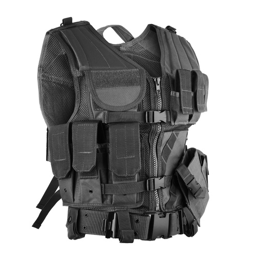 Mil-Tec - Taktická vesta USMC - černá - 10720002