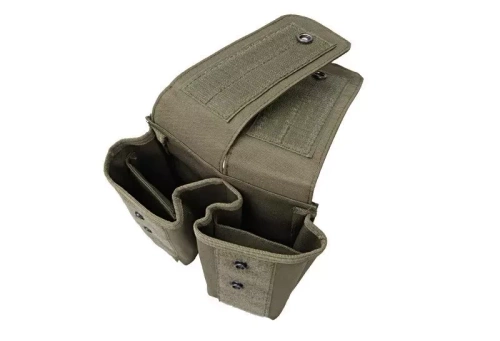 GFC Tactical - Dvojité pouzdro na zásobníky typu AK / AR - MOLLE - Nylon - olivová barva - GFT-19-003576