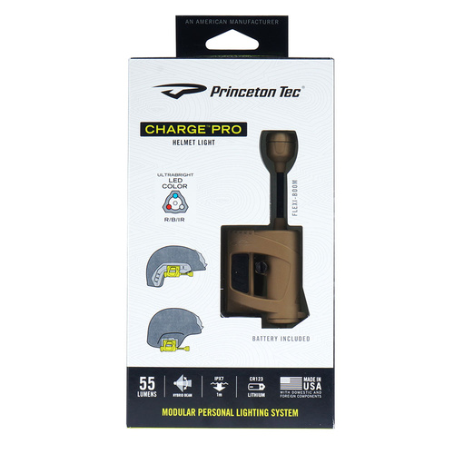Princeton Tec - Svítilna na přilbu Charge™ Pro - Tan - CP-RBI-TN
