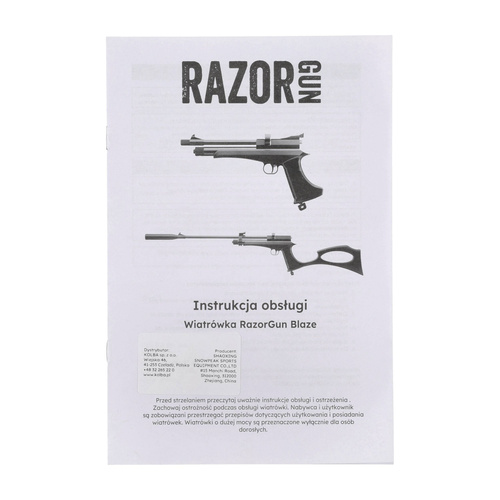 RazorGun - Vzduchová pistole Blaze - 5,5 mm - CO2 - černá - CP2 5,5
