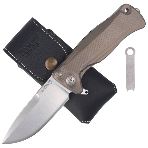 LionSteel - Zavírací nůž SR11 - Sleipner - Brown - SR11 B