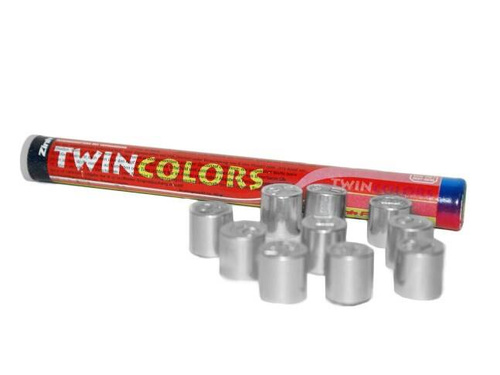 Zinkové ohňostroje - Pistolové světlice Twin Colours - 10 ks