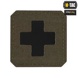 M-Tac - Laserem řezaná nášivka Medic Cross - Cordura 500D - Ranger Green/Black - 51122232