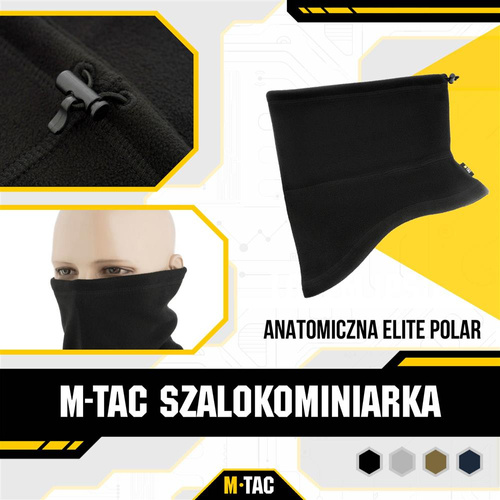 M-Tac - Anatomická fleecová šála Elite - černá - 40018002