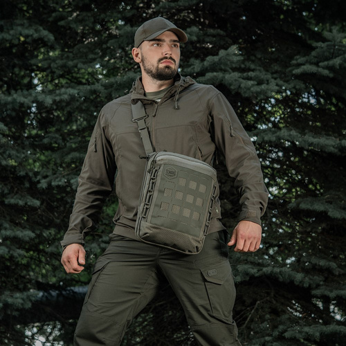 M-Tac - Laserem řezaná šestihranná taška přes rameno - Cordura - Ranger Green - 10241023