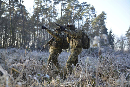 Helikon - Kalhoty Combat Patrol Uniform Pants® - Bavlněné RipStop - Khaki - SP-CPU-CR-13
