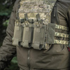 M-Tac - Trojité pouzdro na zásobníky pro AR / AK Elite Laser Cut - Ranger Green - 10145123