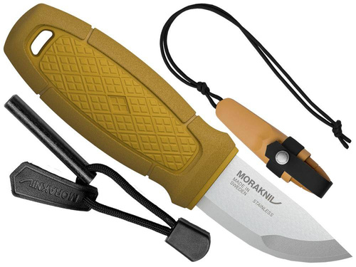 Nůž Mora - sada nožů Eldris Fire Starter Neck Knife Kit - žlutá - 12632