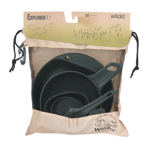 Wildo - Kempingová sada Explorer - Olive - 66221