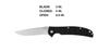 Kershaw - Taktický nůž Chill 3410 - 8Cr13MoV - Black - 3410
