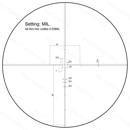 Vector Optics - Puškohled Veyron 3-12x44 - 30 mm - První ohnisková rovina - SCFF-21