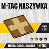 M-Tac - Medic Cross Square 3D PVC nášivka - Coyote - 51124005