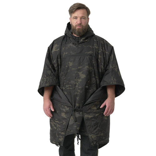 Helikon - Poncho Swagman Roll - Windpack - Climashield - MultiCam Black - PO-SMR-BL-0C