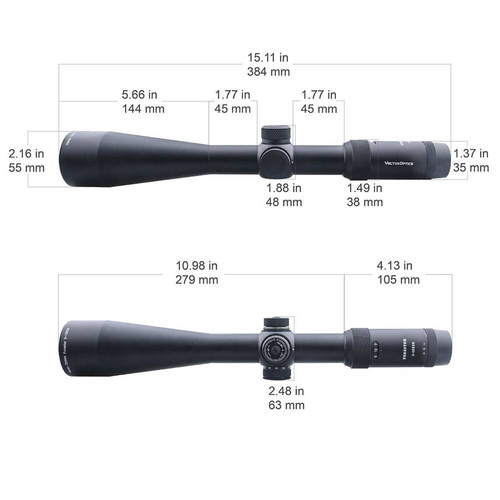 Vector Optics - Puškohled Forester 3-15x50 SFP - černý - SCOM-16