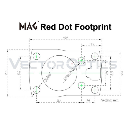 Vector Optics - Vodováha s lupou X-ACCU - 34 mm - černá - SCTR-02