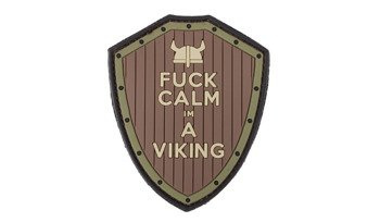 101 Inc. - 3D nášivka - F*ck Calm - hnědá / zelená - 444130-5409