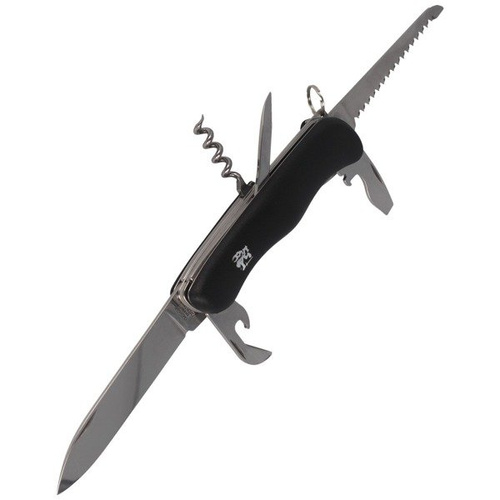 Mikov - Multifunkční kapesní nůž Praktik 110 mm - 6 nástrojů - černý - 115-NH-6/AK BLK