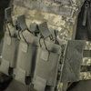M-Tac - Trojité pouzdro na zásobníky pro AR / AK Elite Laser Cut - Ranger Green - 10145123
