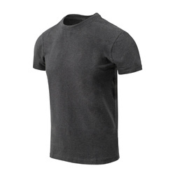 Helikon - Tričko Slim Organic - Black/Grey Melange - TS-OCS-OS-M1
