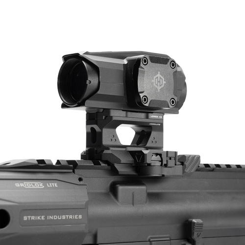 Strike Industries - Držák QD pro kolimátory T1/T2 - Picatiny - Černý - SI-T1-QDRA-BK