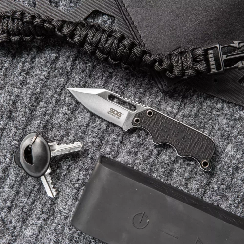 SOG - Nůž pro přežití Instinct Mini - Full Tang - Black - NB1002-CP