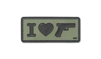 101 Inc. - 3D nášivka - I Love My Sidearm - OD Green