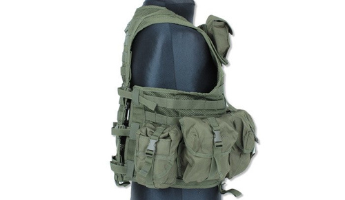 Mil-Tec - Modulární vesta Reactor - Olive Drab - MOLLE/PALS - 10712101
