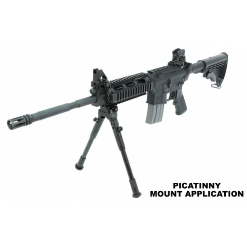 Leapers - Střelecká dvojnožka UTG® s držákem Picatinny QD - 8,7-10,6" - černá - TL-BP69SQ