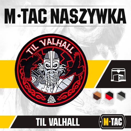 M-Tac - 3D PVC nášivka Til Valhall - černá / červená - 51142332