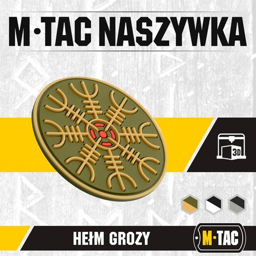 M-Tac - Egeshelm 3D PVC nášivka - olivová - 51221001