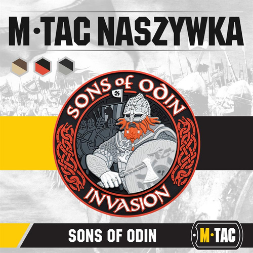 M-Tac - 3D PVC nášivka Sons of Odin - černá/červená - 51137233