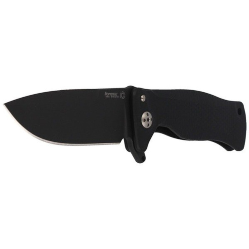 LionSteel - Zavírací nůž SR Flipper Aluminum Black / Black Blade - SR11A BB