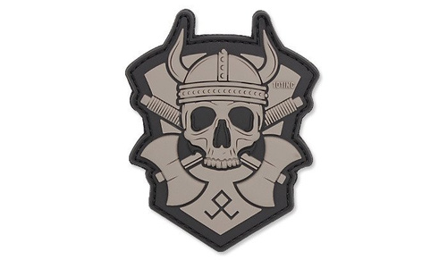 101 Inc. - 3D nášivka - Viking se sekerou - šedá