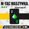 M-Tac - Nášivka s pikovým esem - Cordura 500D - černá / fluorescenční - 51109299