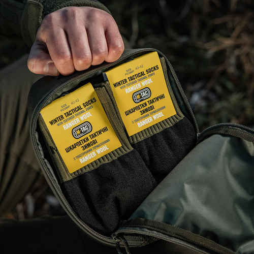 M-Tac - Zimní ponožky Ranger Trekking - Black/Olive - 30908121