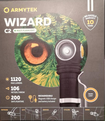 Armytek - Wizard C2 WR Magnet USB dobíjecí svítilna - 1020 lumenů - F06901W