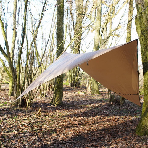 TF-2215 - Turistická plachta - 3x3 m - Wolf Brown - 319562