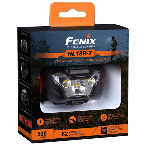 Fenix - HL18R-T LED čelovka s dobíjecí baterií - 1300 mAh - 500 lumenů - 039-476