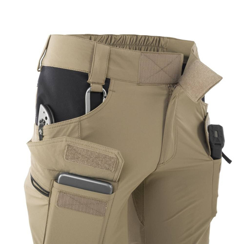 Helikon - Dámské outdoorové taktické kalhoty OTP - 8,5" - Black / Crimson Sky - SW-OTS-VL-8301A