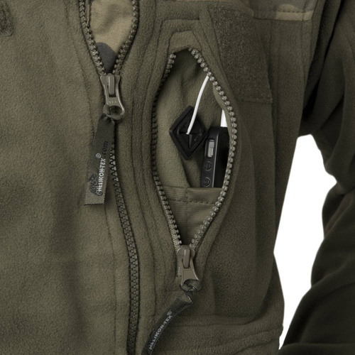 Helikon - Mikina Fleece Infantry - Black/PL Woodland - BL-INF-HF-17