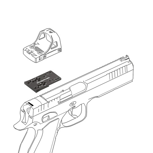 Vector Optics - Montážní adaptér pro CZ Shadow/Shadow 2/SP-01/P-10C - Černá - SCFRM-21